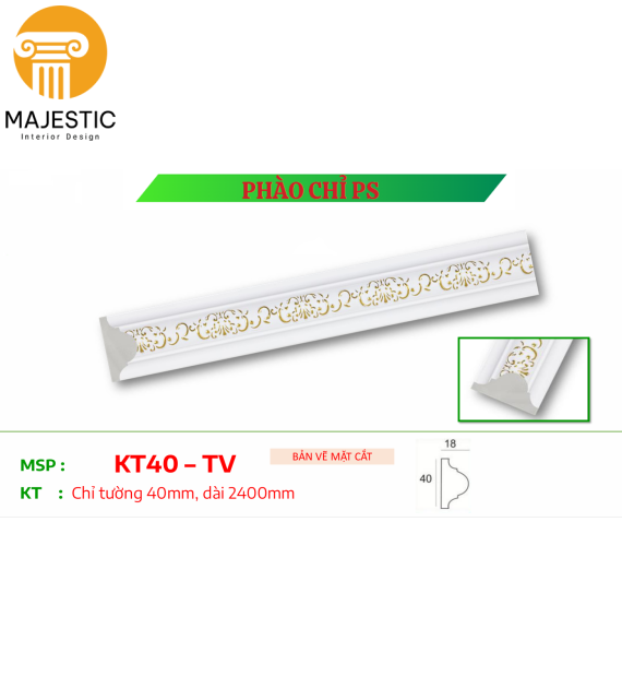 Chỉ Khung Hoa Văn 4cm TV