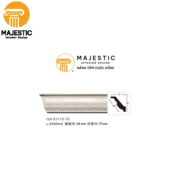 Phào Trần Cổ Điển Hoa Văn 100 mm