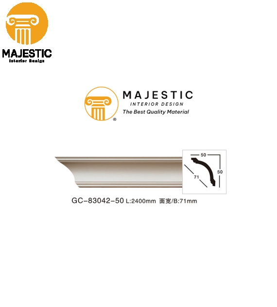 Phào Trần Tròn Trơn 71mm GC-83042-50