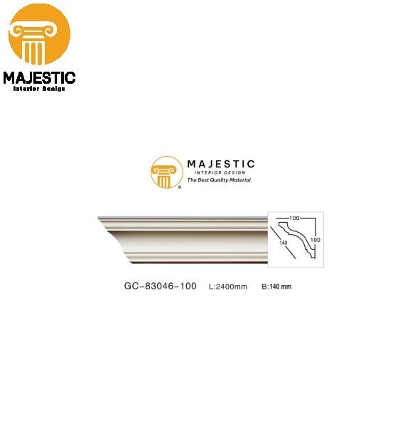 Phào Trần Cổ Điển Trơn 140mm GC-83046-100