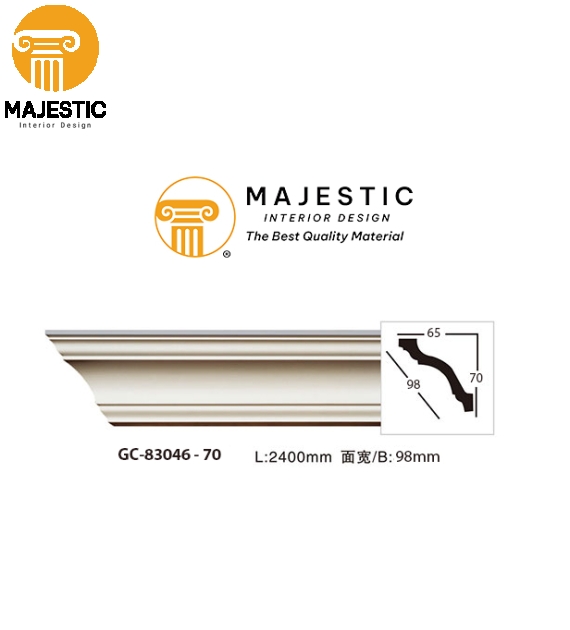 Phào Trần Cổ Điển Trơn 98 mm GC-83046-70