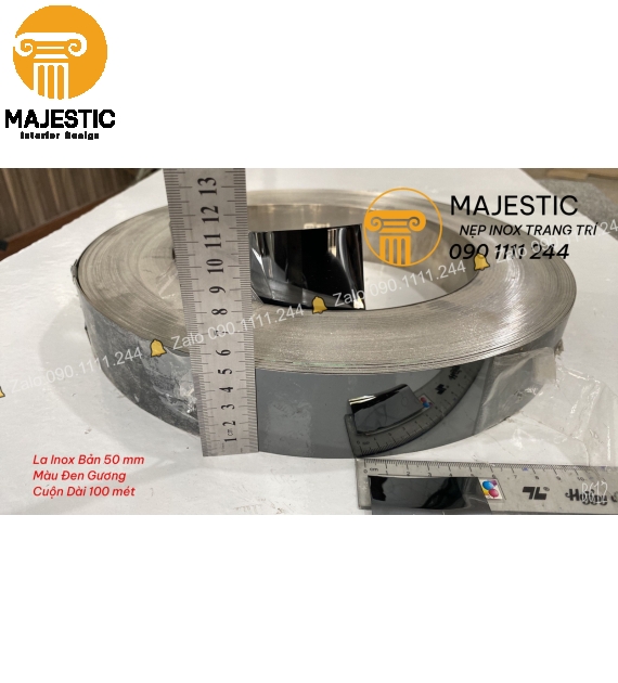 La Inox 5 cm Đen Gương