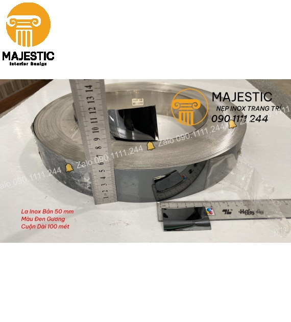 La Inox 5 cm Đen Gương
