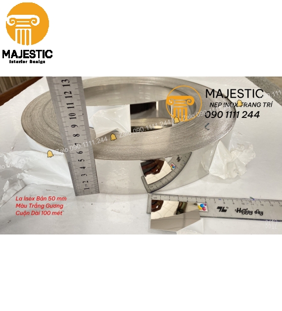 La Inox 5 cm Trắng Gương