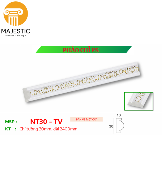 Chỉ Lưng Hoa Văn 3cm TV