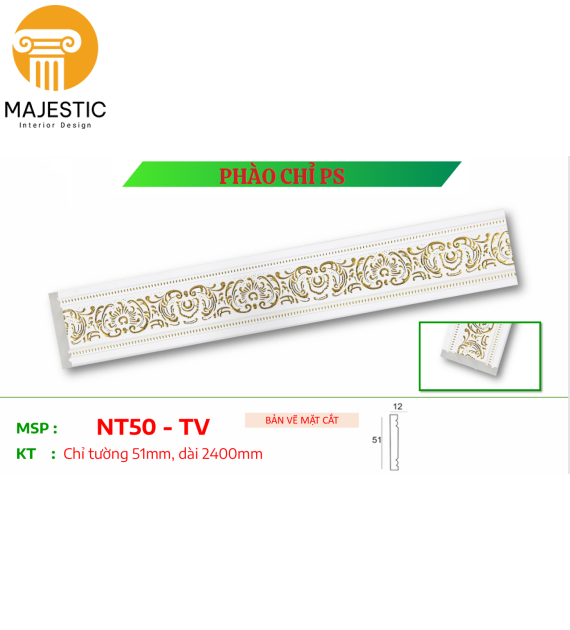 Chỉ Lưng Hoa Văn 5cm TV