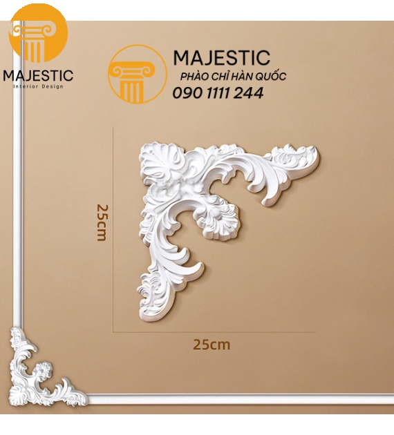 Phù Điêu Góc Phào Chỉ GH-80233