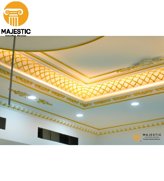Phào Trần Cổ Điển Hoa Văn 303 mm Phào Máng PU GA-81167