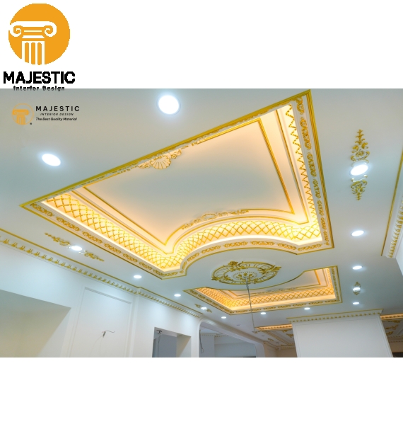 Phào Trần Cổ Điển Hoa Văn 303 mm Phào Máng PU GA-81167