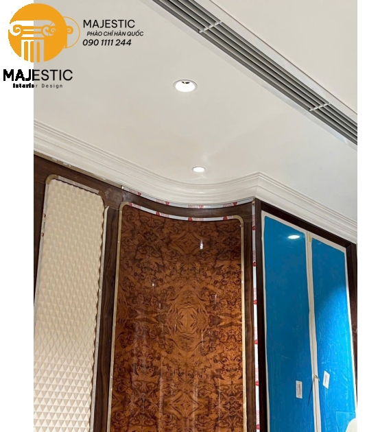 Phào Trần Cổ Điển Trơn 96mm