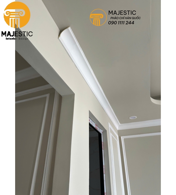 Phào Trần Tròn Trơn 103mm GC-83042-70