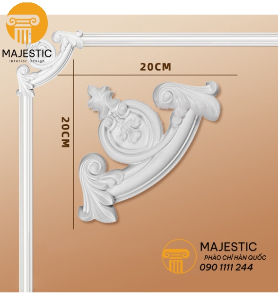 Phù Điêu Góc Phào Chỉ GD-85002/D