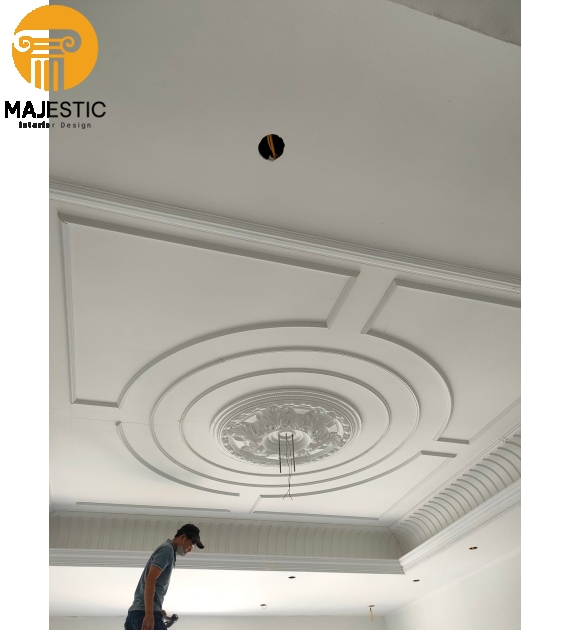 Phào Chỉ Trần PU Lam Vuông 300