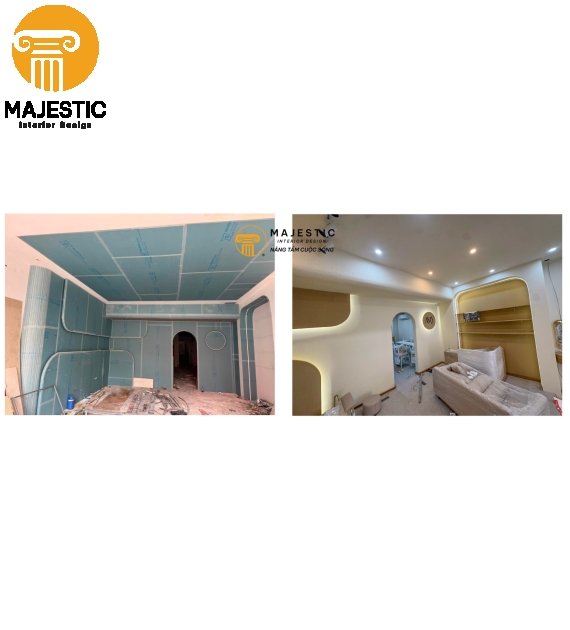 Vách Thạch Cao Tạo Kiểu Modern TCV02
