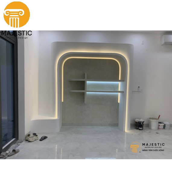Vách Thạch Cao Tạo Kiểu Modern TCV01